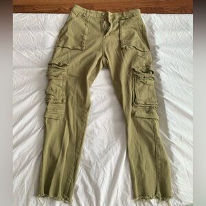 American Bazi Green Cargo Pants Utility Style